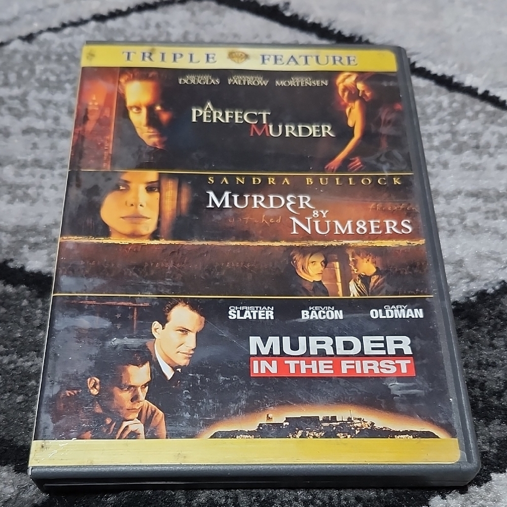 TRIPLE FEATURE PERFECT MURDER MURDER 8Y NUM8ERS & MURDER IN THE 1ST DVD